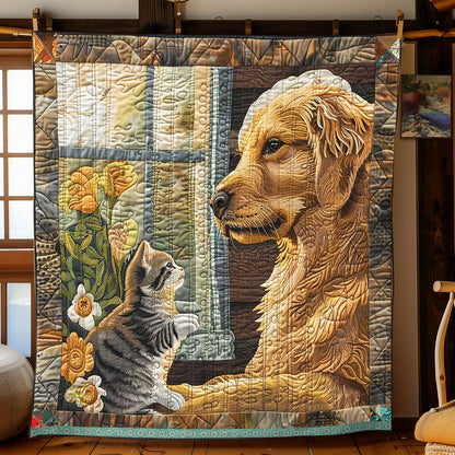 Dog Cat Besties WP2110009CL Quilt