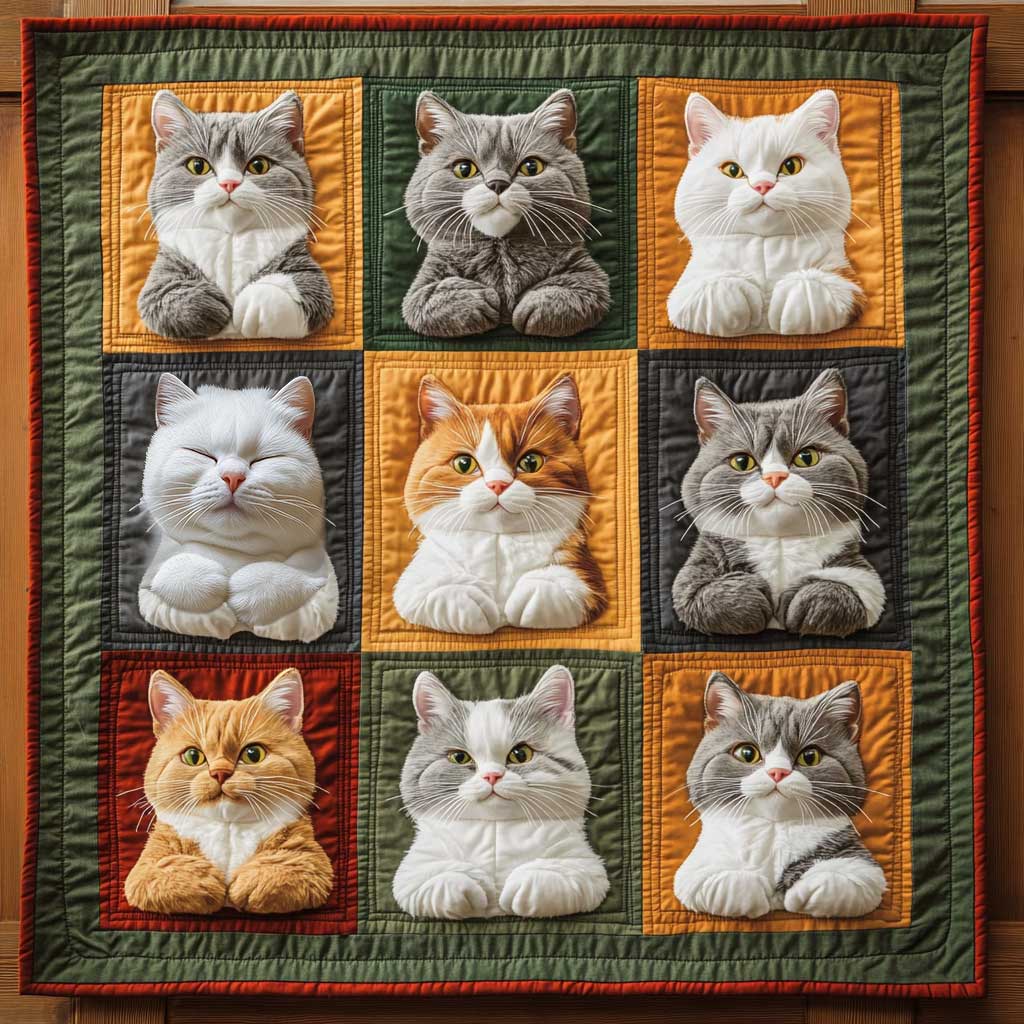 Feline Faces WN2910023CL Quilt