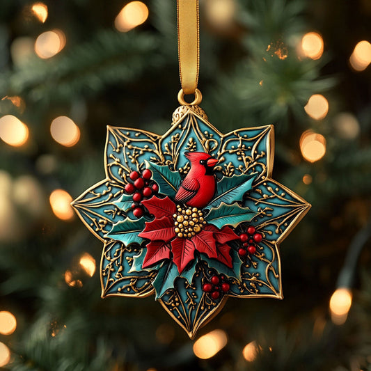 Christmas Cardinal Star WN1410012CL Christmas Ornament