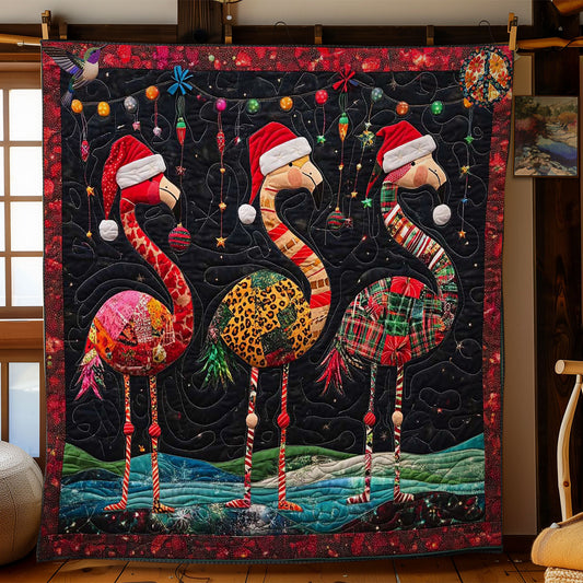 Flamingo Christmas Magic WN1112035CL Quilt