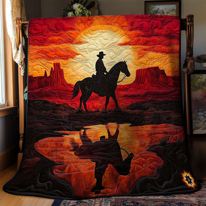 Sunset Cowboy WY0312058CL Quilt