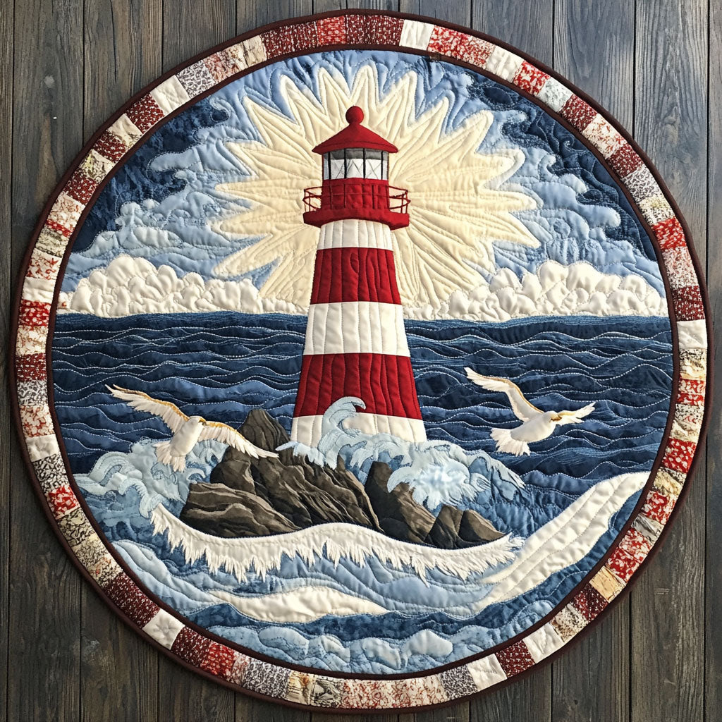 Lighthouse Serenity CW1607019CL Quilted Round Mat