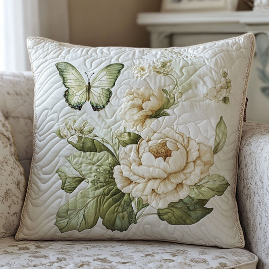 White Blooming Peonies WT0703047CL Quilt Pillow Case