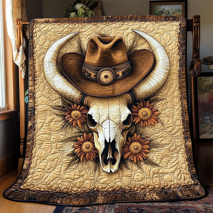 Bull Skull Cowboy WX0602002CL Quilt