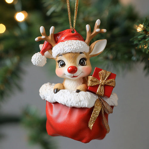 Jolly Reindeer CP2411150CL Christmas Ornament