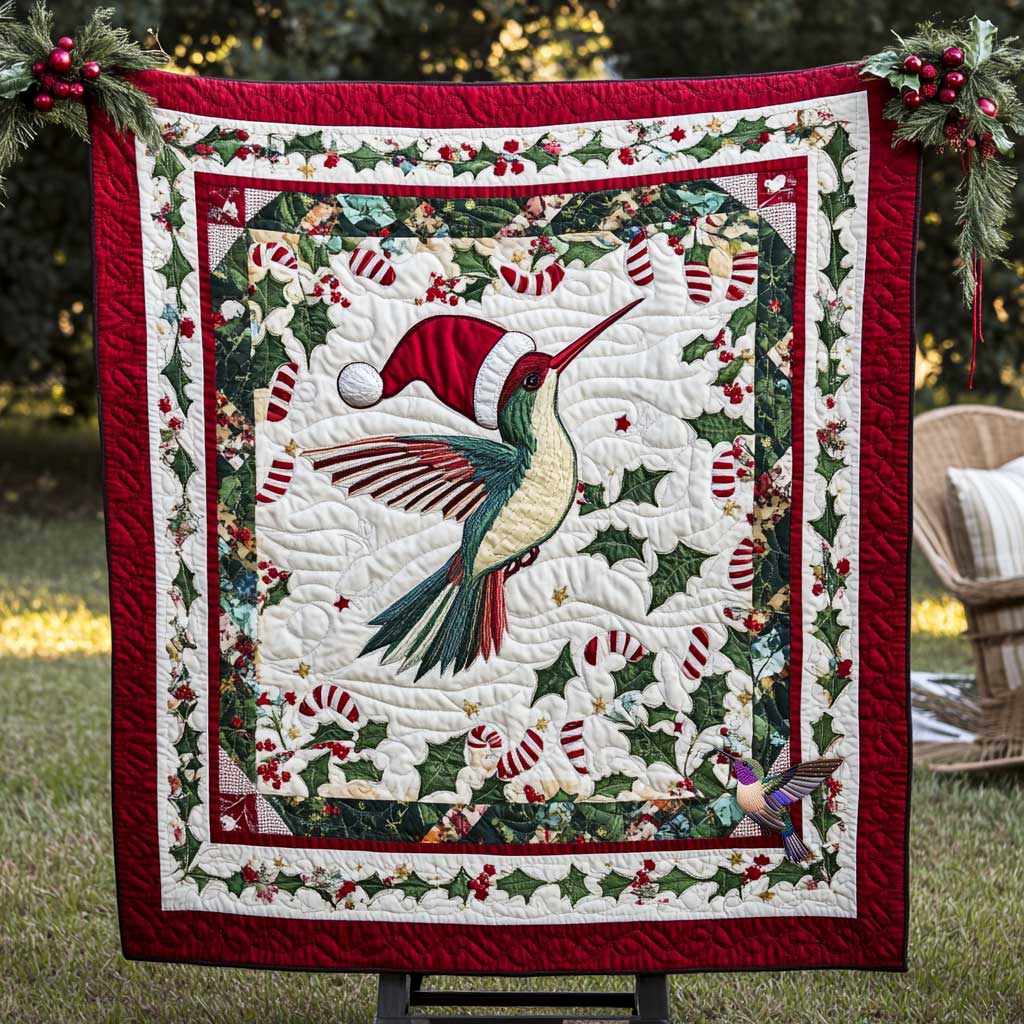 Hummingbird Santa Hat WN0910084CL Quilt