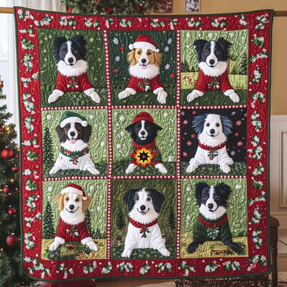 Festive Border Collie Joy WN0511013CL Quilt