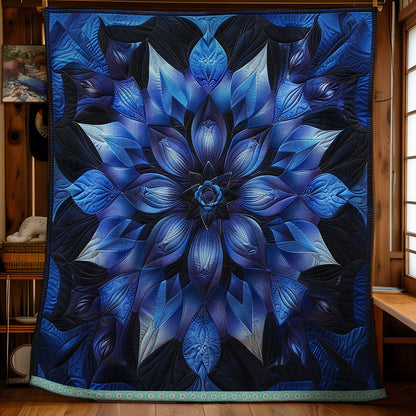 Mystic Blue Petals WN1309053CL Quilt