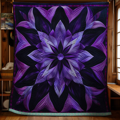 Celestial Purple Petals WN1309027CL Quilt