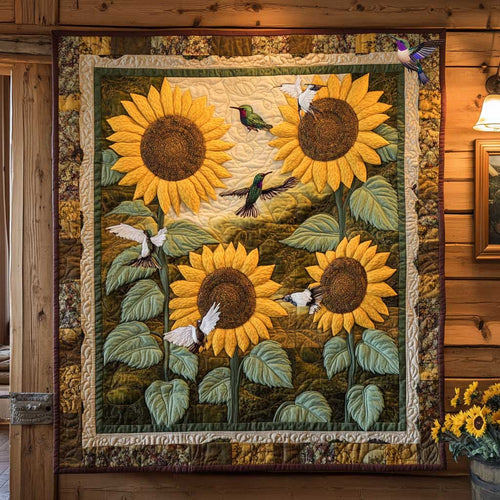 Hummingbird In Bloom WN0711061CL Quilt