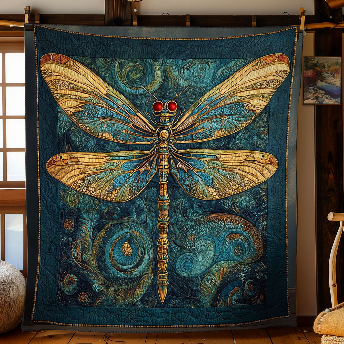 Royal Dragonfly WY2702110CL Quilt