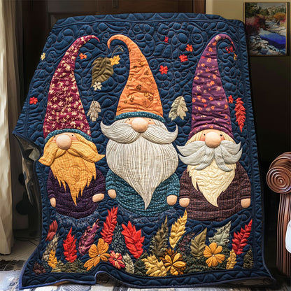 Gnome In Leaves WY1502044CL Quilt