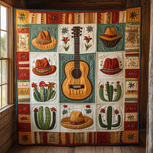 Desert Bloom Guitar CW2708049CL Quilt
