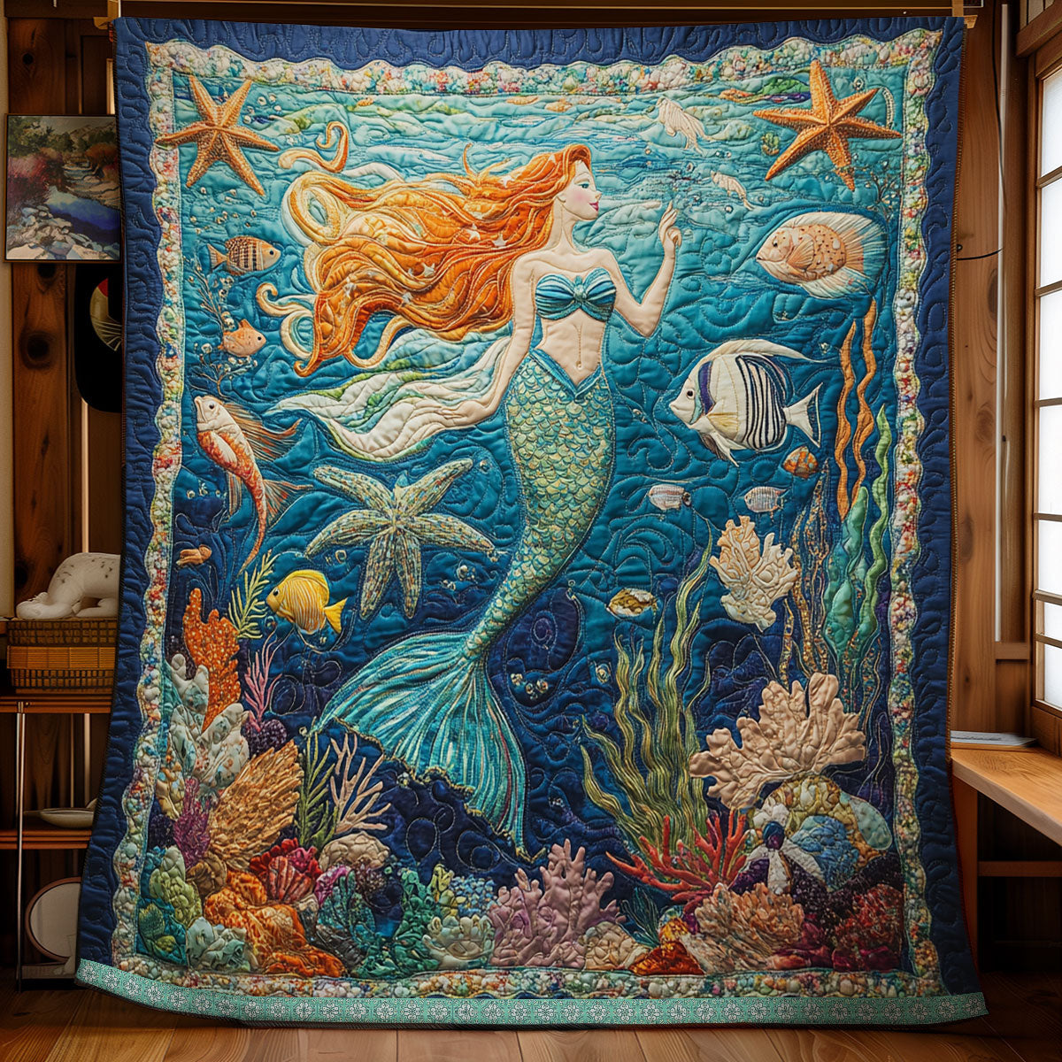 Mermaid Beautiful WX0412036CL Quilt