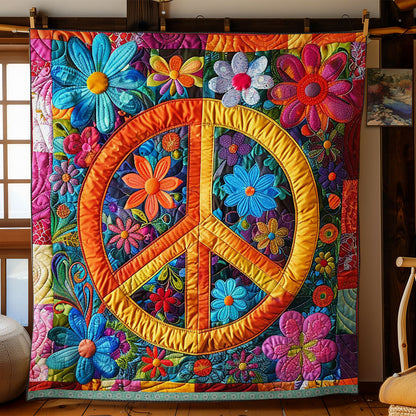 Trippy Hippie Sign WJ2009026CL Quilt