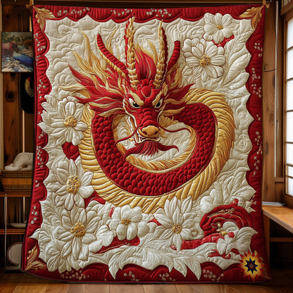 Flower Dragon WY0712046CL Quilt