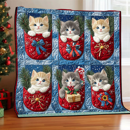 Christmas Kitty WJ0312007CL Quilt