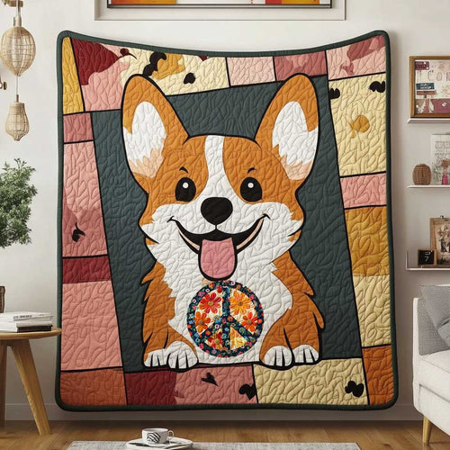 Happy Corgi Adventures WN1010025CL Quilt