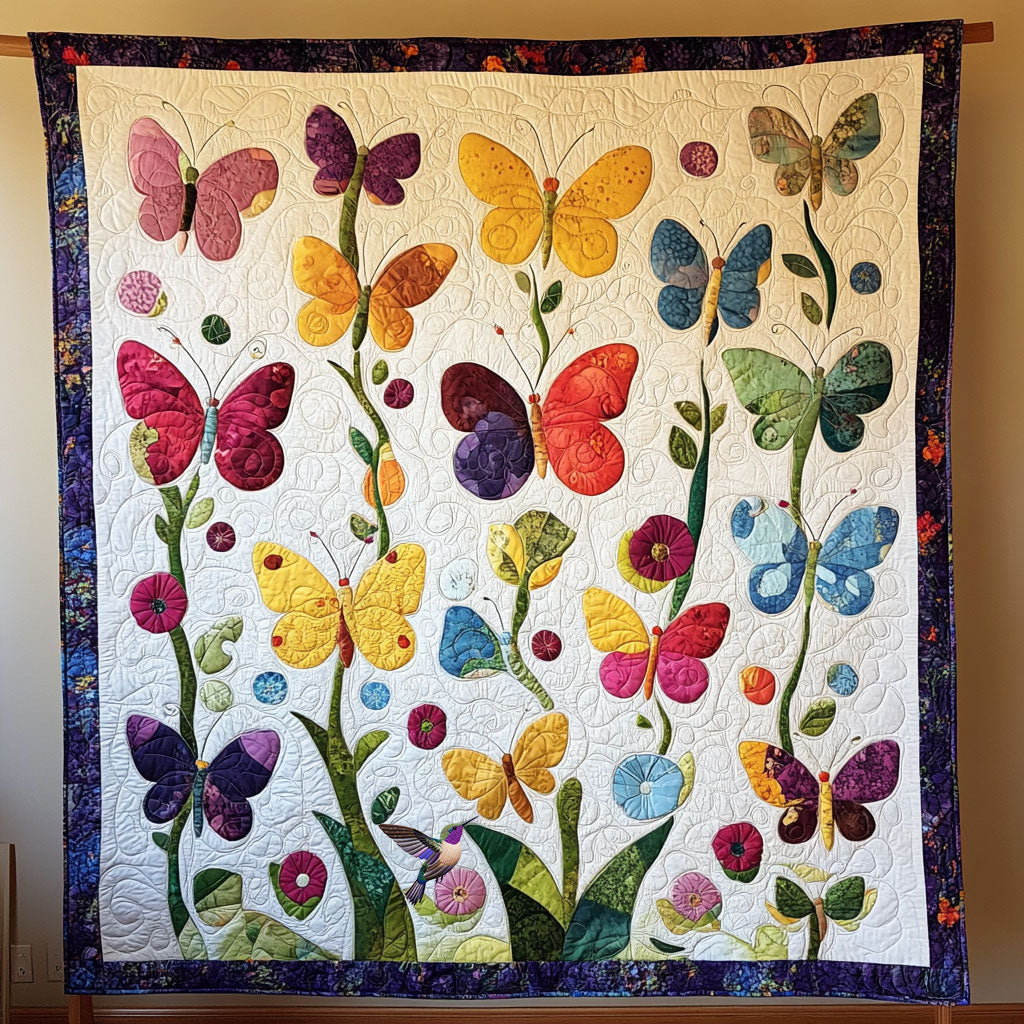 Colorful Butterfly WY2011044CL Quilt