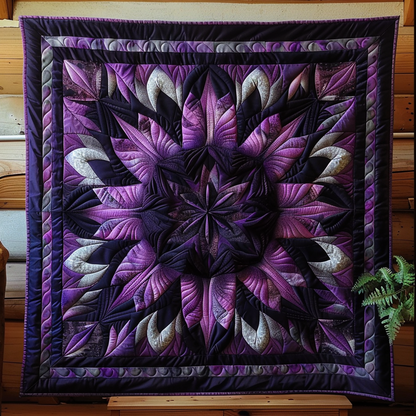 Enchanted Purple Flower WN2009023CL Quilt