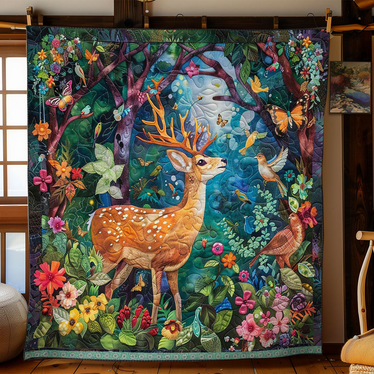 Dreamy Deer WJ1309004CL Quilt