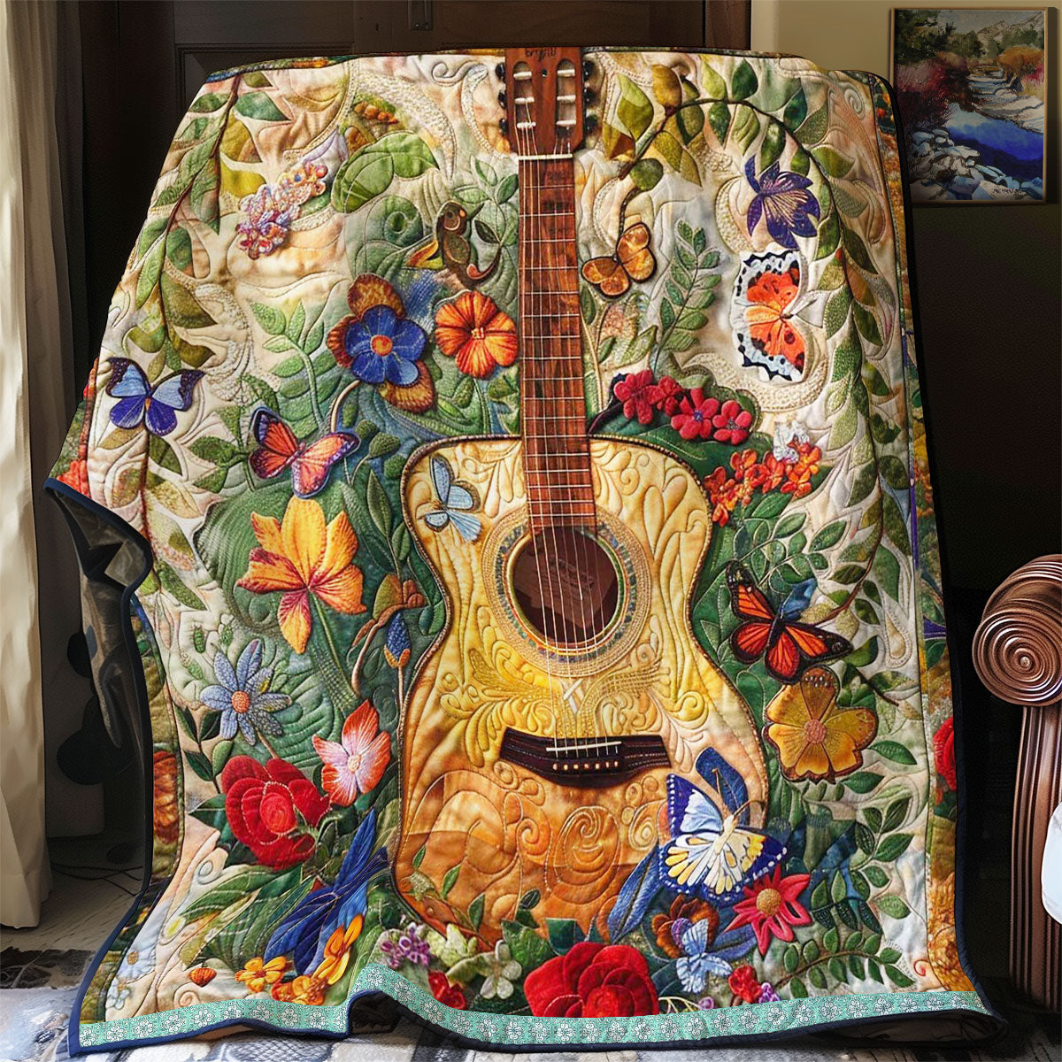 Flower Guitar WJ1309008CL Quilt