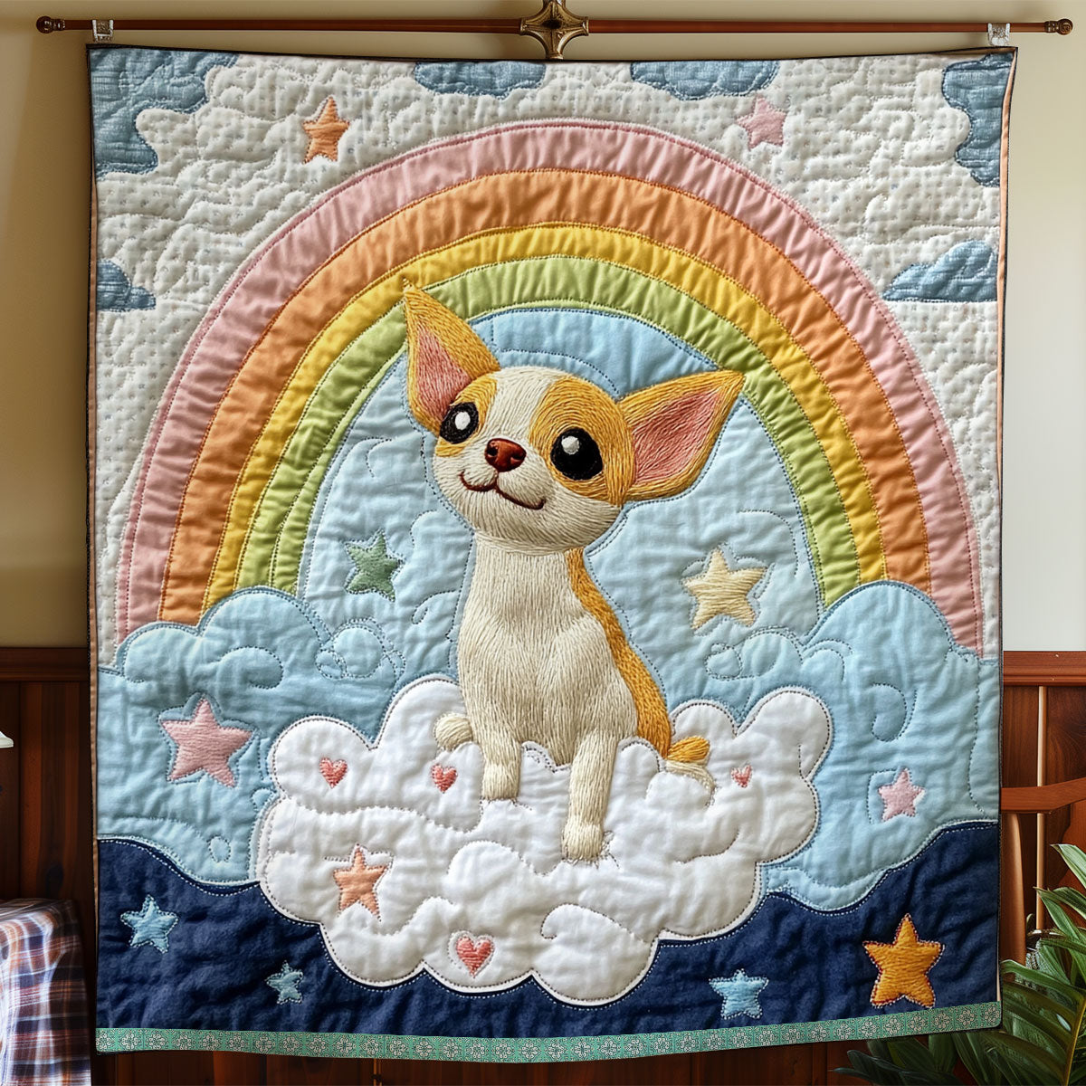 Adorable Chihuahua XB1303007CL Quilt