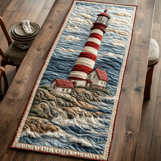 Lighthouse CW2006027CL Quilted Table Runner