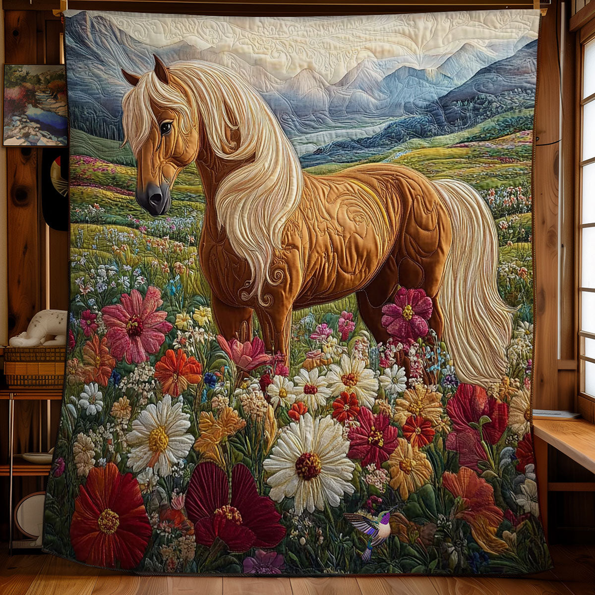 Horse In Highland WY0312044CL Quilt