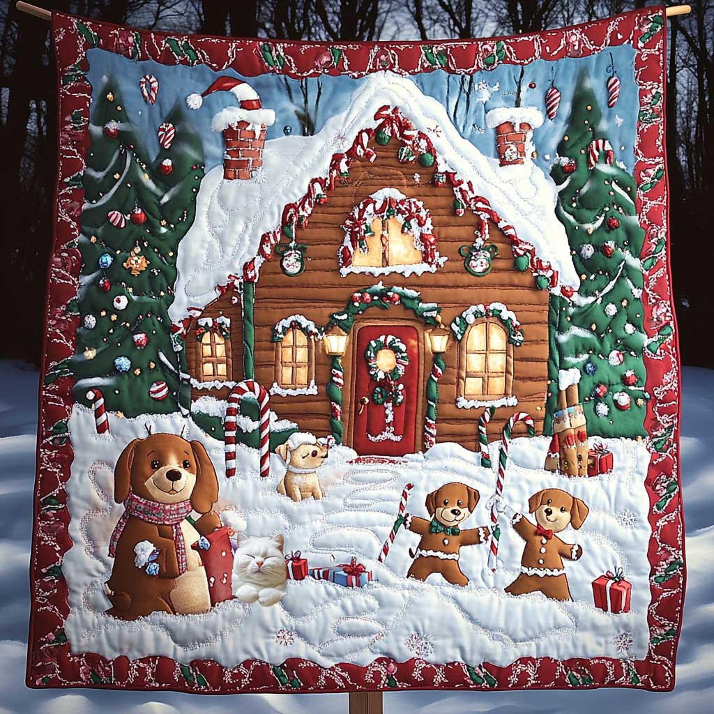 Dog Sweet Holiday WN0710039CL Quilt