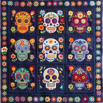 Calavera Sugar Skulls WJ2009005CL Quilt
