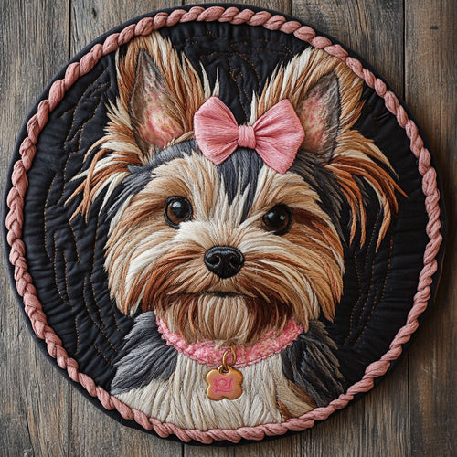 Princess Dog CP1205017CL Quilted Round Mat