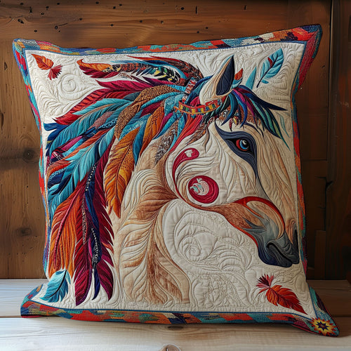 Feather Headdress Horse WY2501023CL Quilt Pillow Case