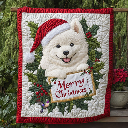 Samoyed Christmas WX2910022CL Quilt