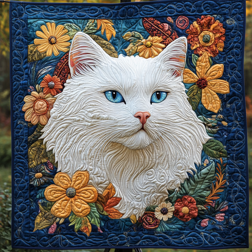 Majestic White Cat WG1601010CL Quilt