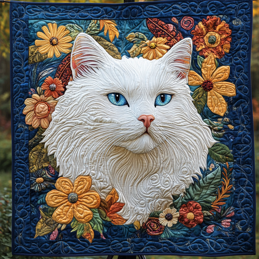 Majestic White Cat WG1601010CL Quilt