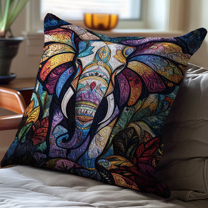 Patchwork Elephant WJ0411036CL Quilt Pillow Case