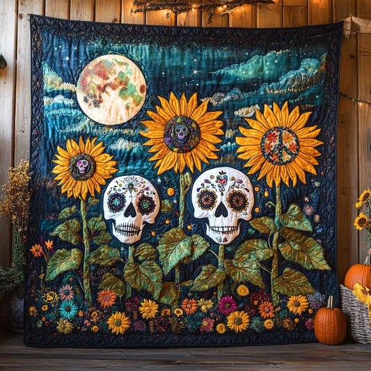Sunflower Skull WN2810054CL Quilt
