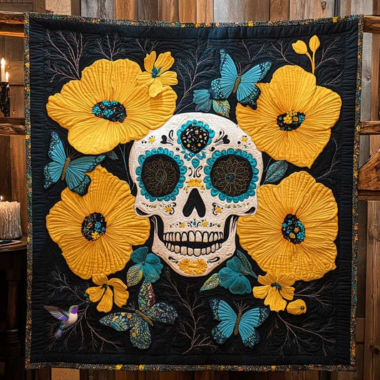 Blooming Skull WN2810078CL Quilt