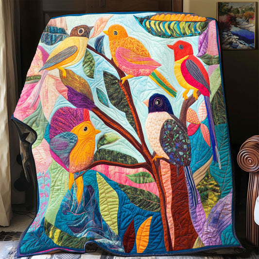 Bold Color Bird WX3112002CL Quilt