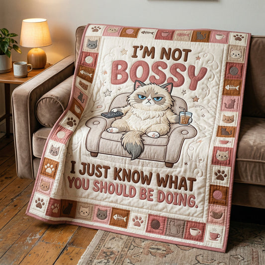 I Am Not Bossy XR0604007CL Quilt