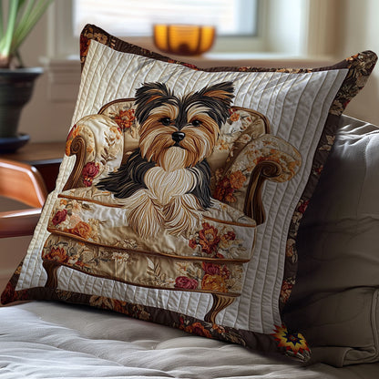 Shih Tzu In Sofa WY2212096CL Quilt Pillow Case