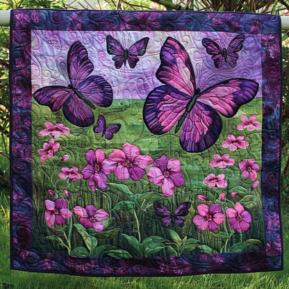 Purple Butterflies WJ2409021CL Quilt