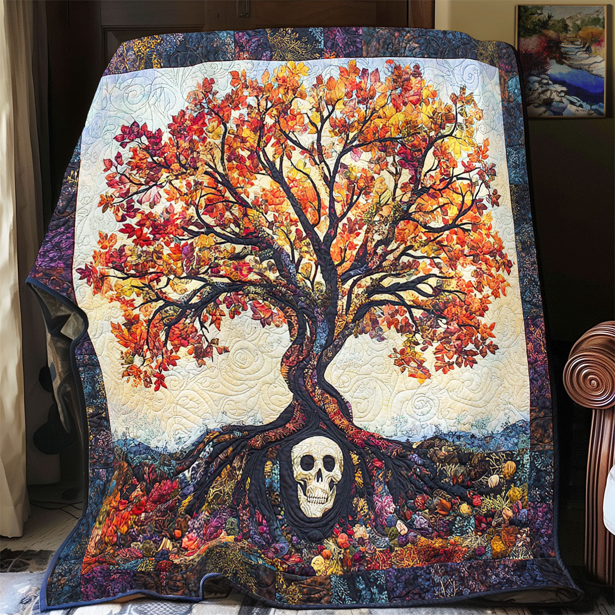 Tree And Skull WY1302006CL Quilt