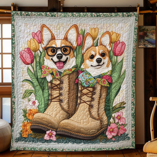 Happy In Flower Boot CP1804133CL Quilt