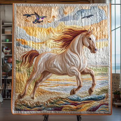 Horse In The Sunset WU3110081CL Quilt