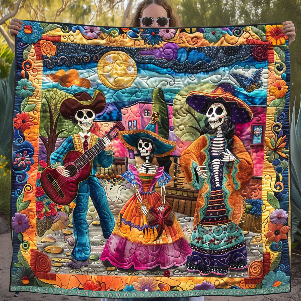 Day Of The Dead WJ2009010CL Quilt