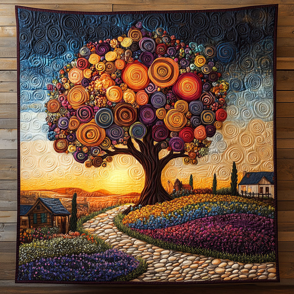 Swirling Tree CP1605047CL Quilt