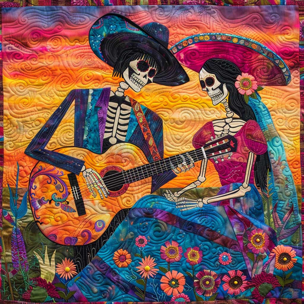 Day Of The Dead WJ2009011CL Quilt