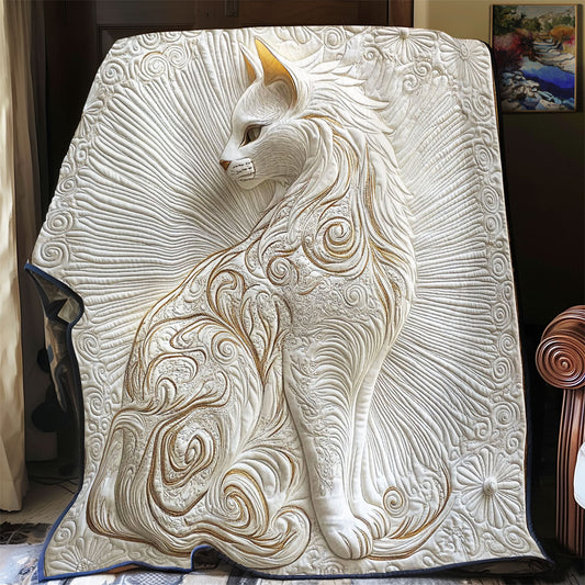 Royal White Cat WY2101077CL Quilt